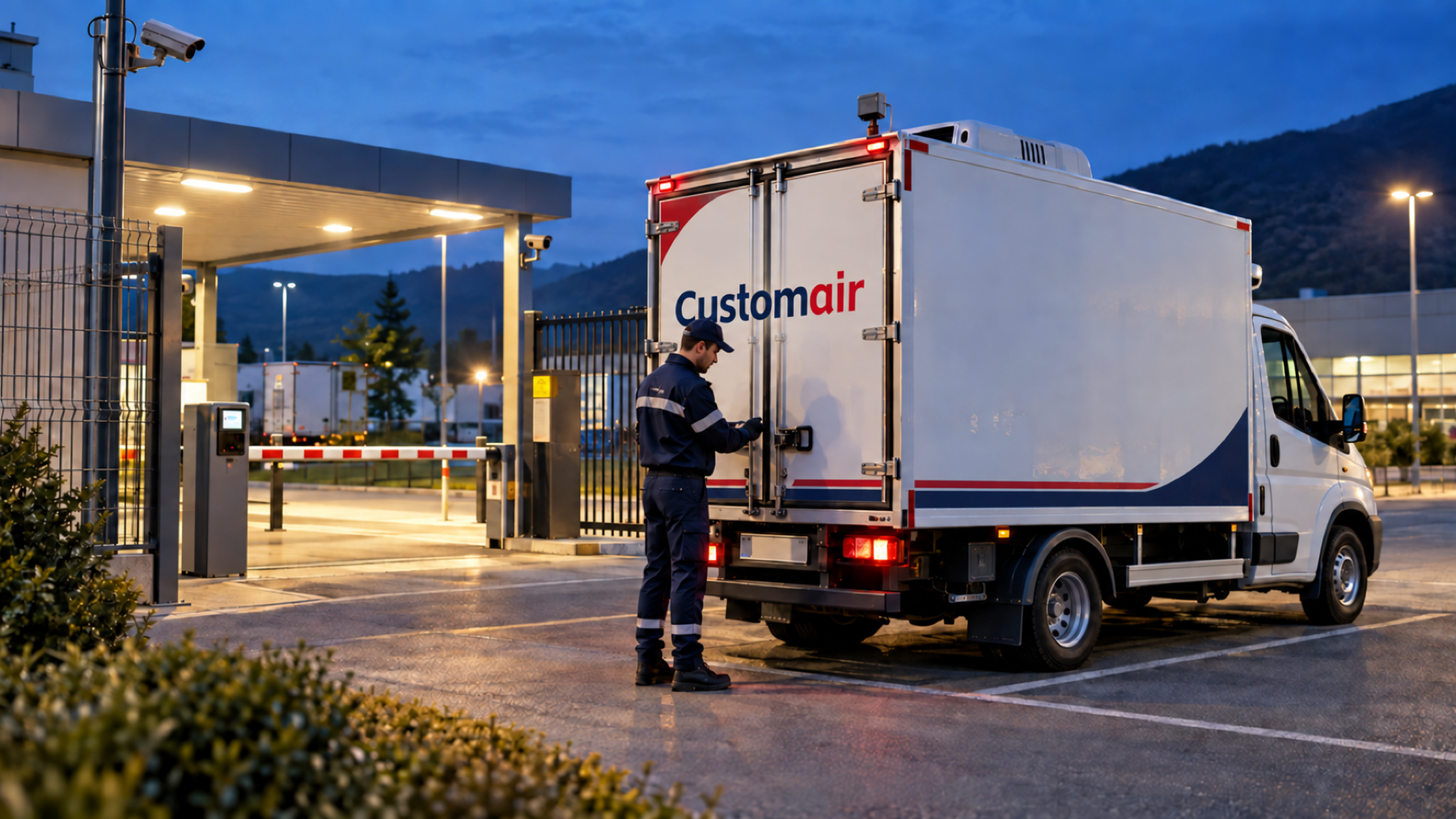 Controllo di un mezzo refrigerato in area sorvegliata